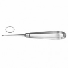 Modell USA Bone Curette Oval - Fig. 5 Stainless Steel, 16 cm - 6 1/4"